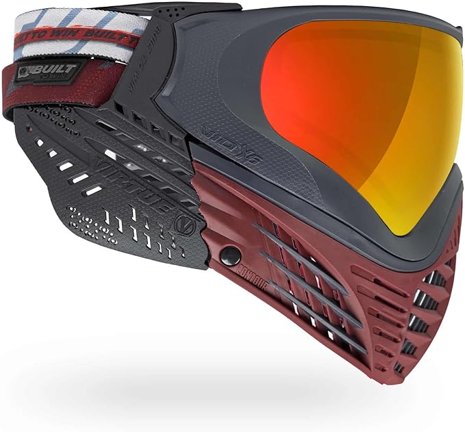 Virtue VIO X6 Thermal Paintball Goggles/Masks (Red Fire)