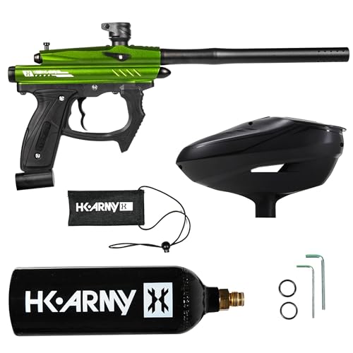 HK Army SABR Paintball Gun CO2 Marker Starter Package (Green)