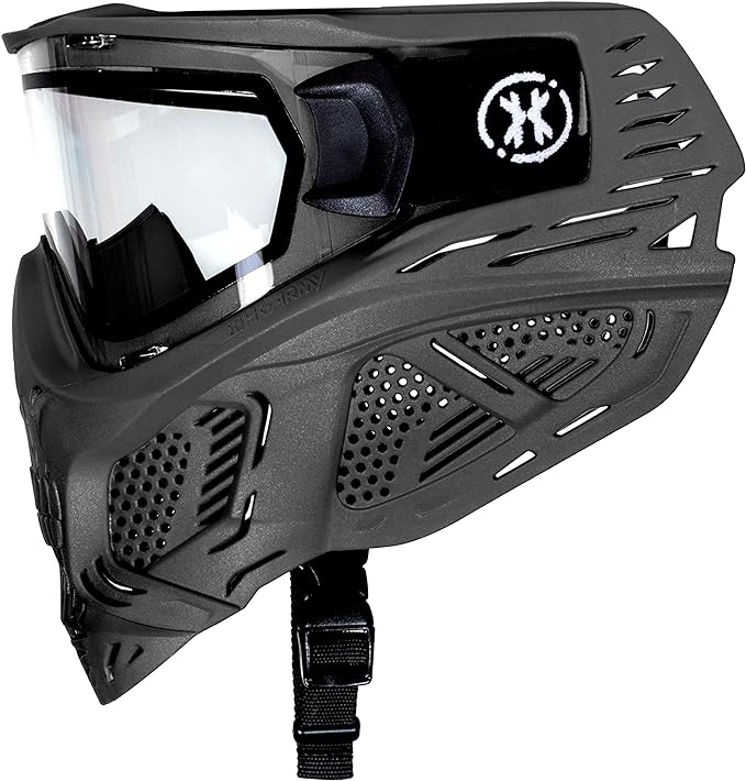 HK Army HSTL Skull Paintball Goggle / Airsoft Mask (Black, Clear)