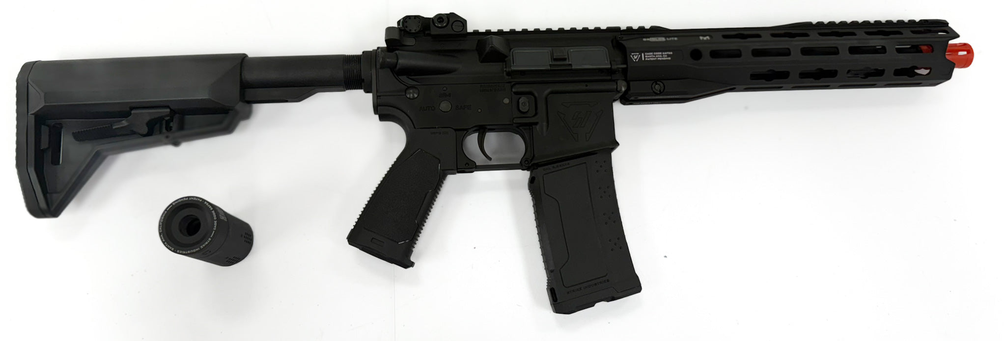 6mmProShop SI Licensed Sentinel M4 Airsoft AEG Rifle (Black / 11" GRIDLOK LITE )