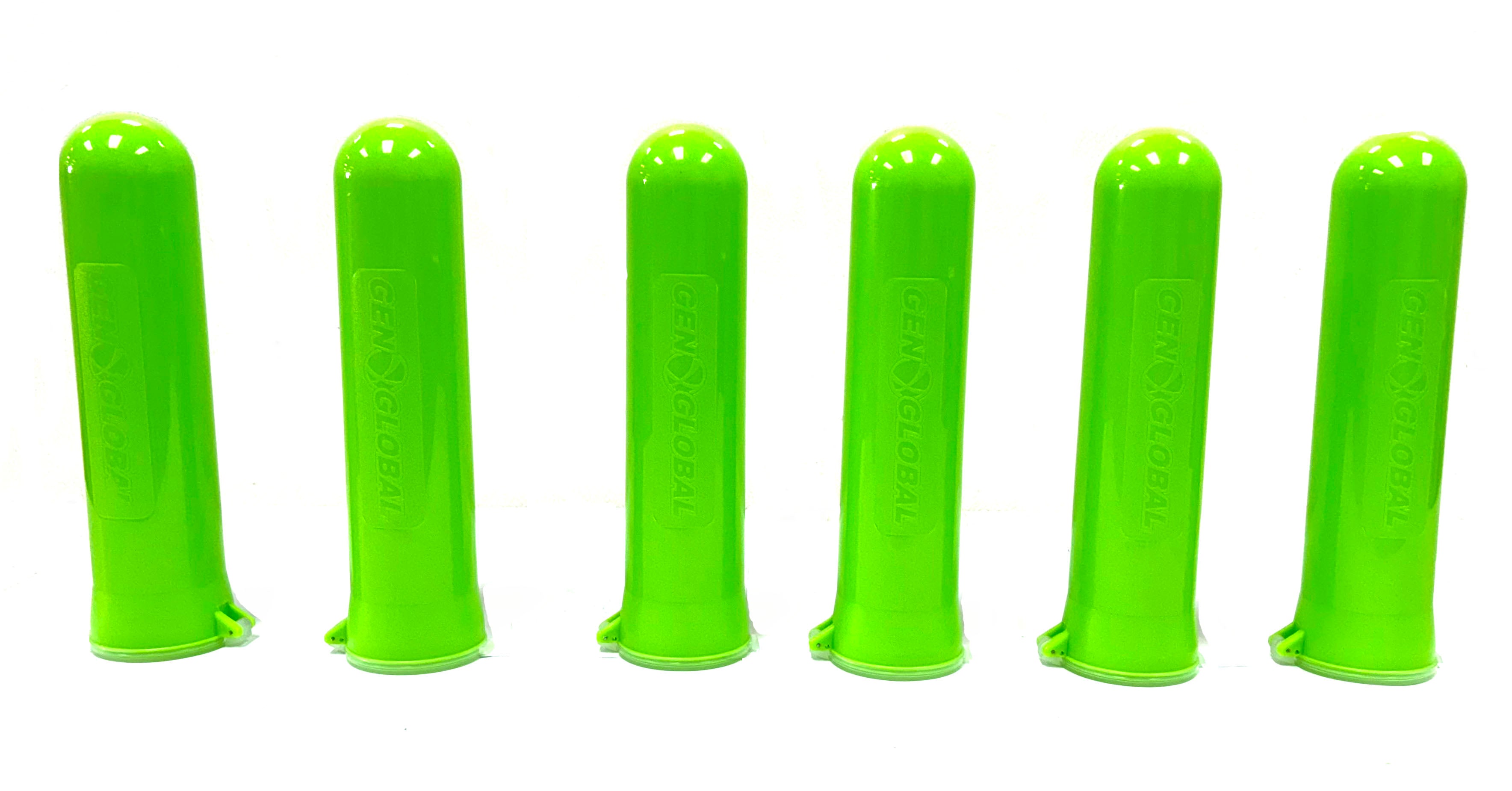 3Skull Lime Green Heavy Duty 140rd Paintball Pods - 6 Pack