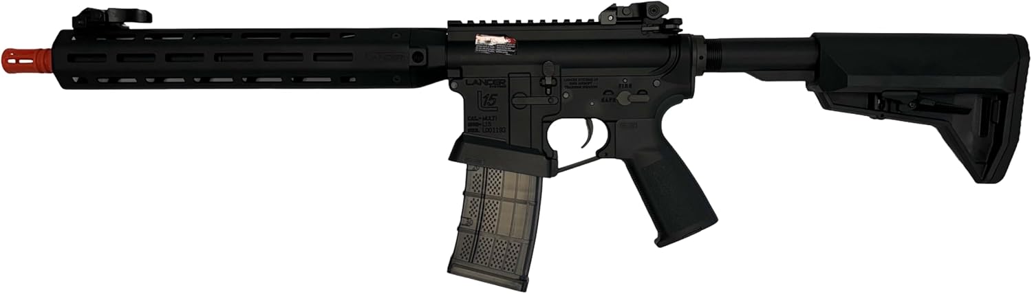 EMG Lancer Systems L15 Defense Airsoft AEG Airsoft Rifle - Black Handguard 12"