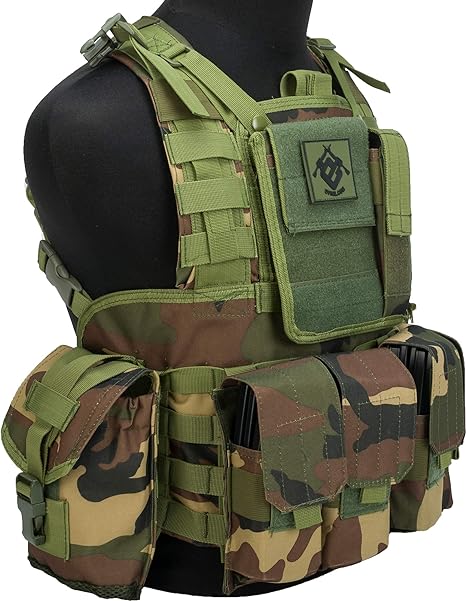 Evike Matrix Special Operations RRV Style Airsoft Chest Rig (Woodland) - V2