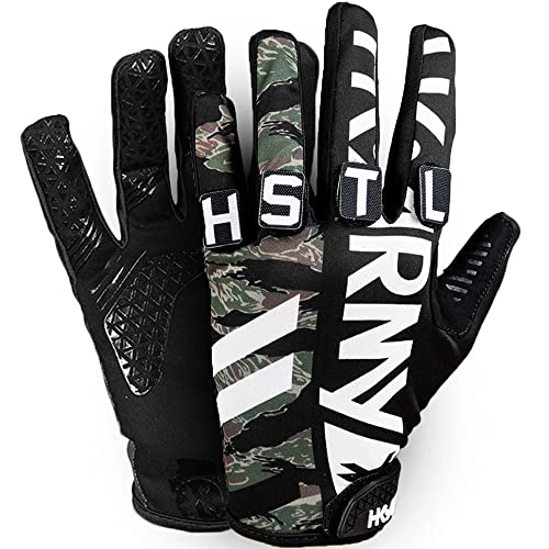 HK Army Freeline Knucklez Customizable Paintball Airsoft Gloves - Tigerstripe - Large