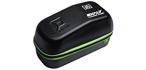 Exalt Paintball Loader Case - Carbon Case Series (Black Carbon/Lime Microfiber)