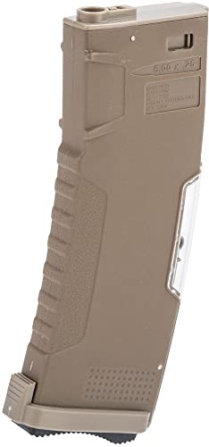 Evike Airsoft - BAMF GEN2 Polymer 190rd Mid-Cap M4 Airsoft AEGs (Tan/Single Mag)