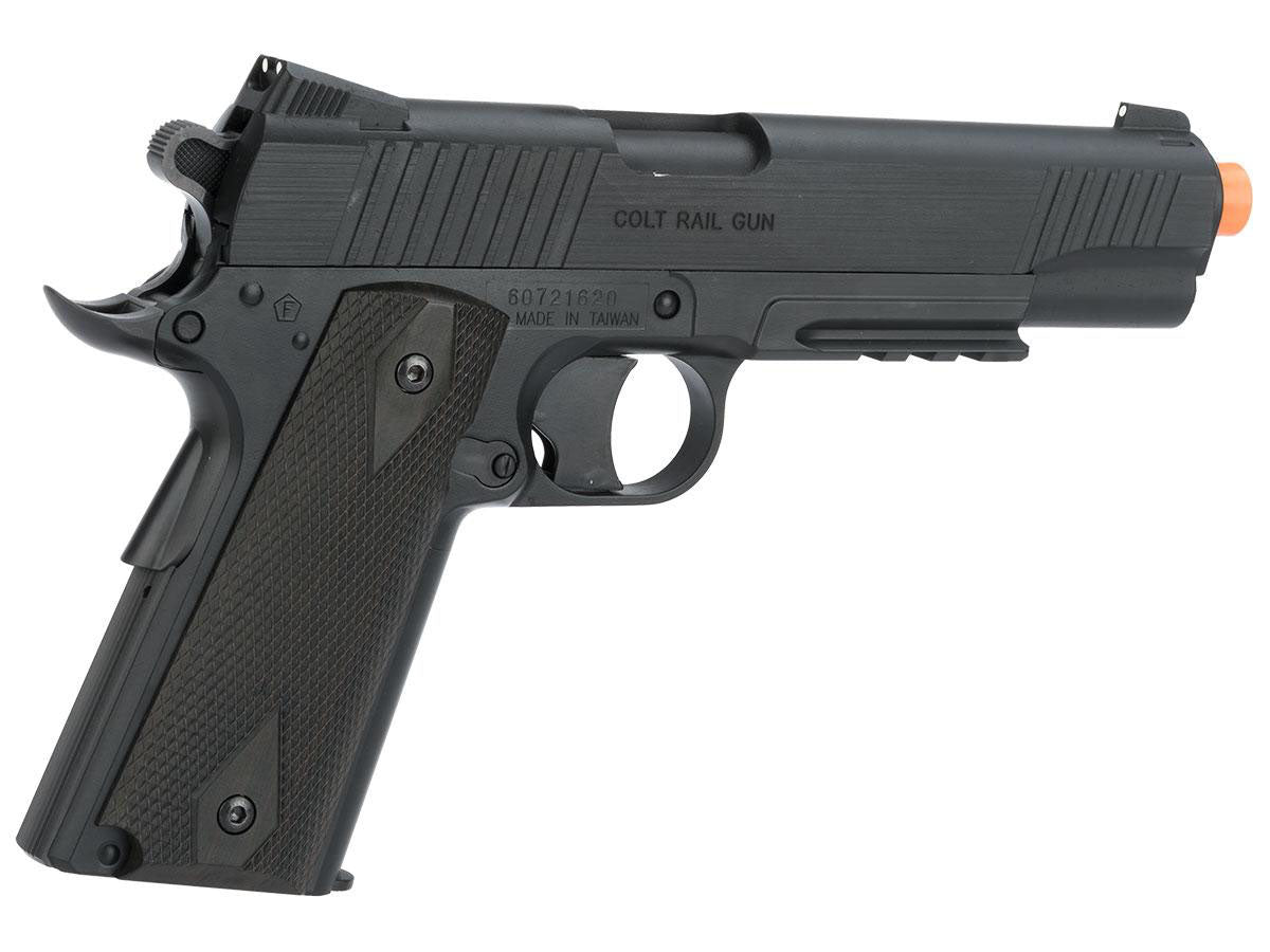 Cybergun Colt Licensed M45A1 CO2 "High Efficiency" Gas Airsoft Pistol - Black