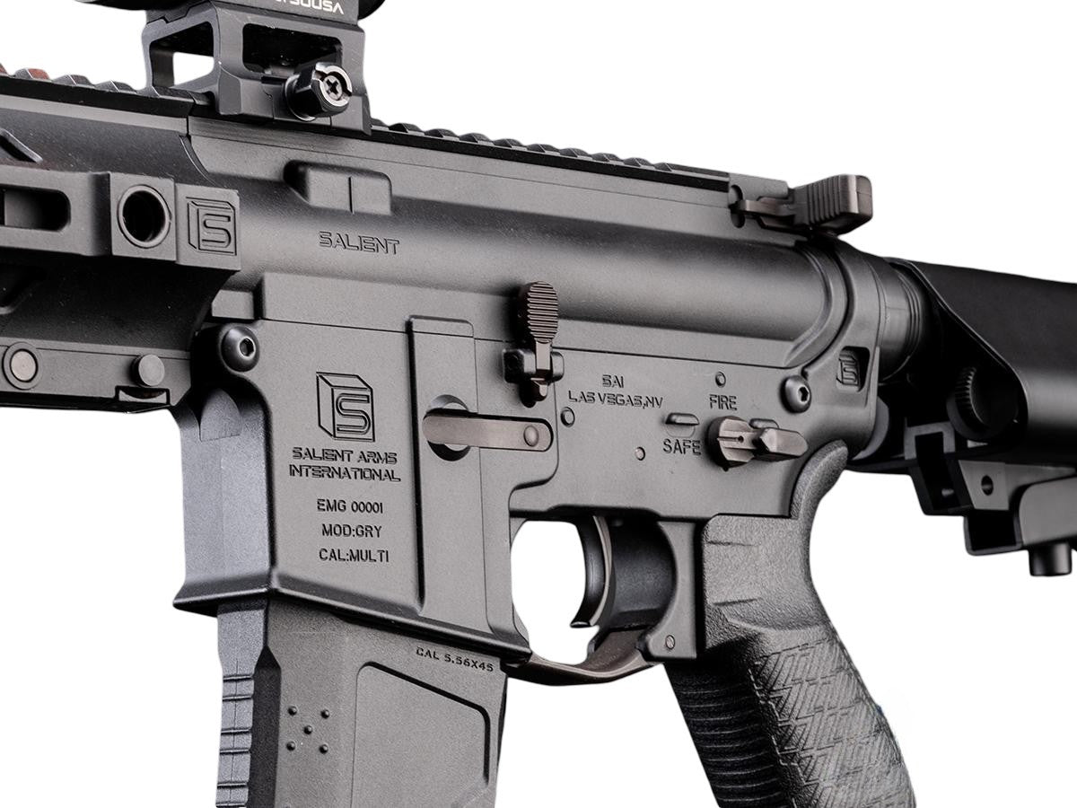 6mmProShop SAI Licensed GRY AR-15 Airsoft AEG Rifle (Black / 6.5" / Gun Only)