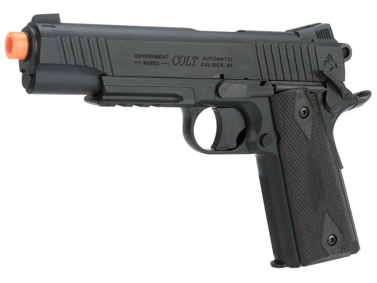 Cybergun Colt Licensed M45A1 CO2 "High Efficiency" Gas Airsoft Pistol - Black