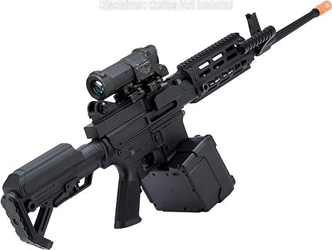Evike Matrix Golden Eagle M4 LMG Airsoft AEG Light Machine Gun (18.75" / Black)