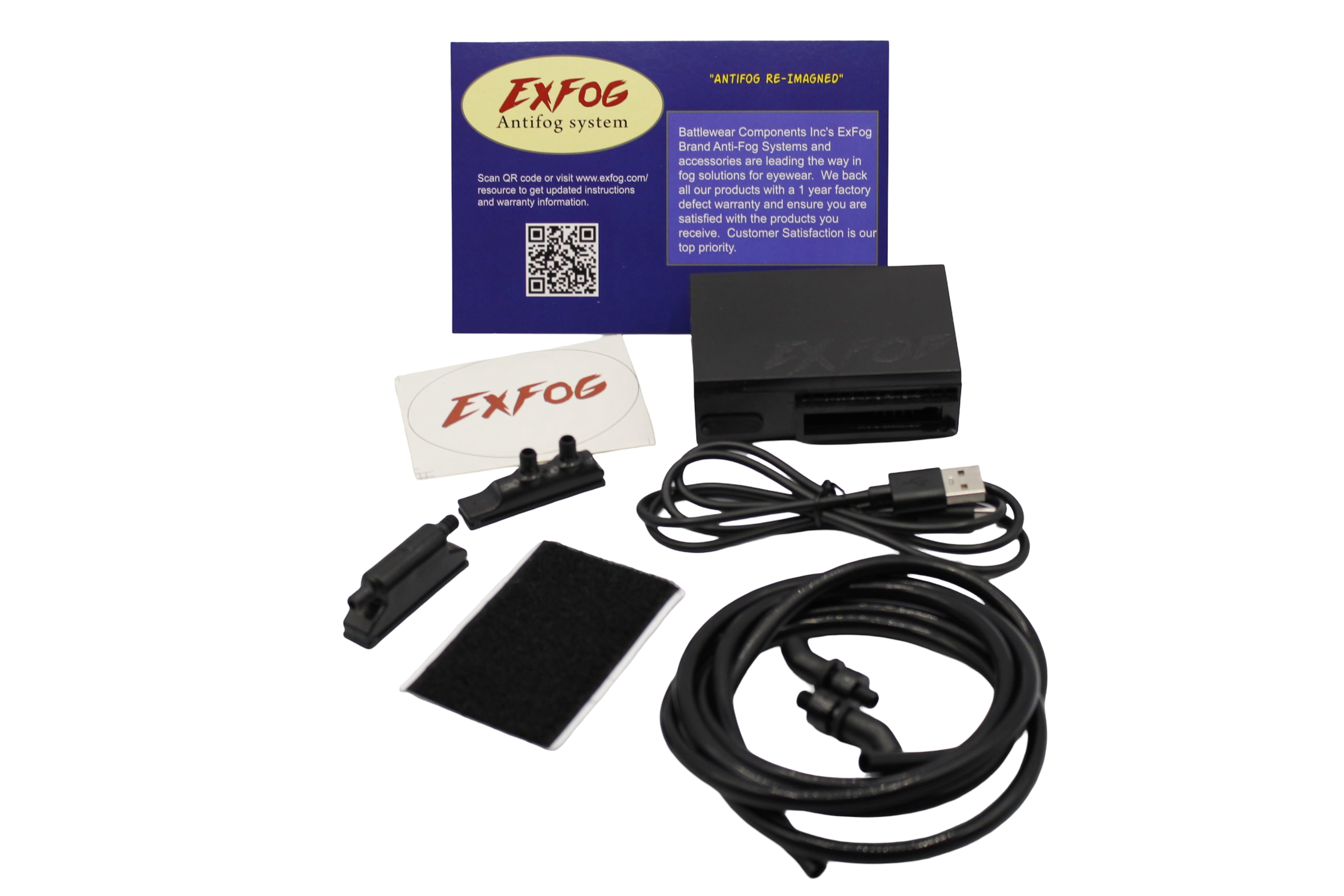 ExFog XT Essential Anti Fog Kit (No Headband or T Band included) - Lightweight Anti Fog Unit for Airsoft, Paintball, Skiing Sports and Construction Goggles