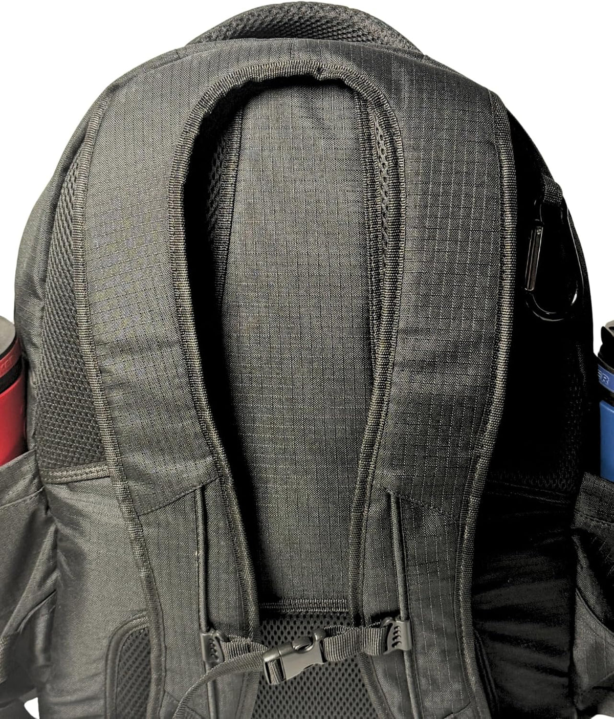 3Skull Disc Golf Bag SK2-30+ Disc Capacity - Ripstop - 5 Storage and 2 Water Bottle Pockets - Frisbee Disc Golf Backpack - Black