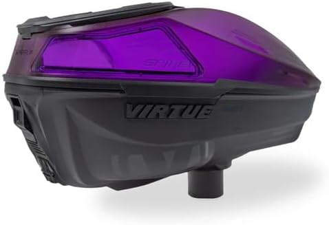 VIRTUE Spire V Loader Dust Crystal (Purple Black) Paintball Hopper 230 Round LE