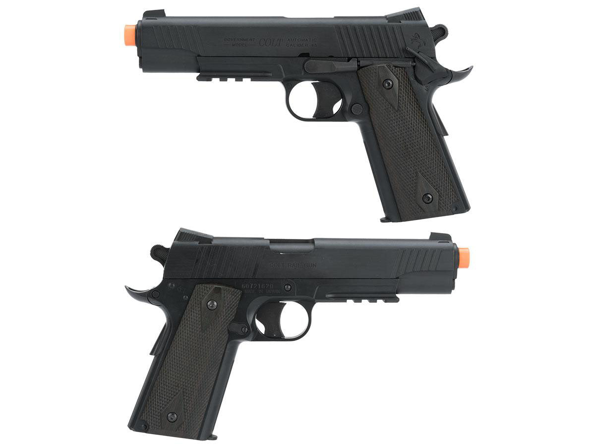 Cybergun Colt Licensed M45A1 CO2 "High Efficiency" Gas Airsoft Pistol - Black