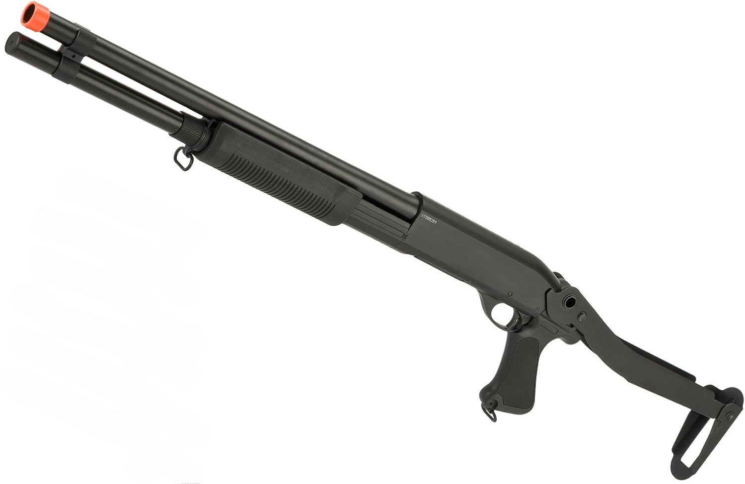 Evike CYMA M870 3-Round Burst Multi-Shot Airsoft Shotgun (Folding Stock Metal)