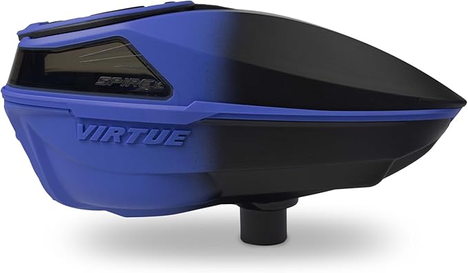 VIRTUE Spire V Loader Paintball Hopper 230 Round Capacity CrownSF III Blue Black