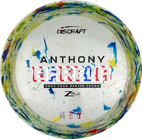 Discraft LE 2024 Tour Series Anthony Barela Jawbreaker EliteZ FLX Venom GolfDisc