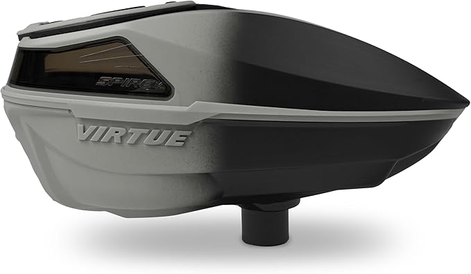 VIRTUE Spire V Loader Paintball Hopper 230 Rd Capacity CrownSF III Silver Black