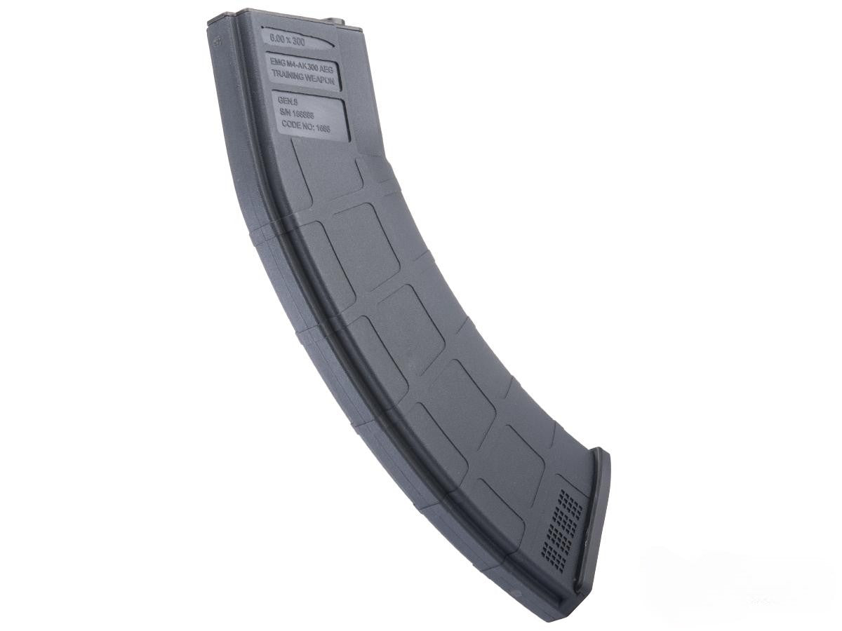 EMG M4-AK300 300rd Mid-Cap Airsoft Magazine for M-4 AEG Rifles - Black