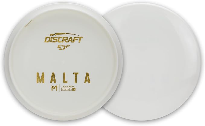 Discraft Paul McBeth Bottom Stamp White ESP Malta Mid-Range 175-176 grams