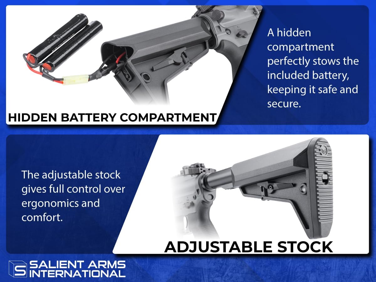 Evike x 6mmProShop SAI Gry M4 Airsoft Gun AEG Rifle Package