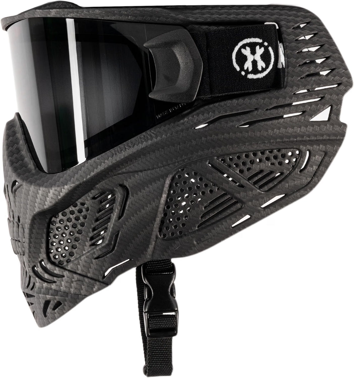 HK Army HSTL Skull Paintball Goggle/Airsoft Mask (Carbon Fiber, Smoke)