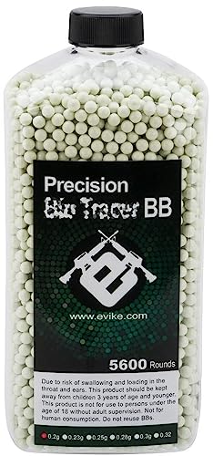 Evike Airsoft-Outdoor Safe Match Grade 6mm AirsoftTracerBBS(Green 0.25g/5600rds)