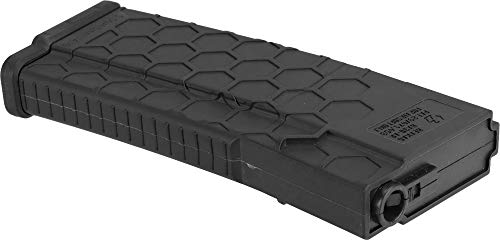 EvikeAirsoft-EMG/HeliosHexmagAirsoft120rdsPolyMid-CapMagAirsoftAEG Rifles(Black)