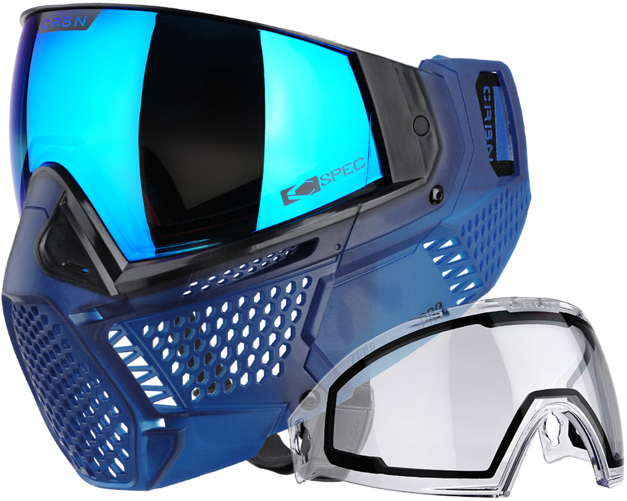 CRBN Zero Pro Paintball Goggle (More Coverage, Navy)