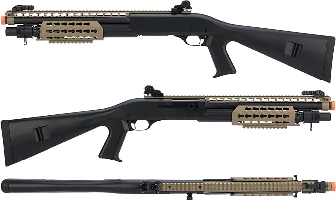 CYMA M3 3-Round Burst Multi-Shot Shell Loading Airsoft Shotgun (Full Stock)