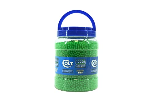 Soft AIR USA Colt Competition 10,000 Count .12g/6mm Airsoft BBS, Green