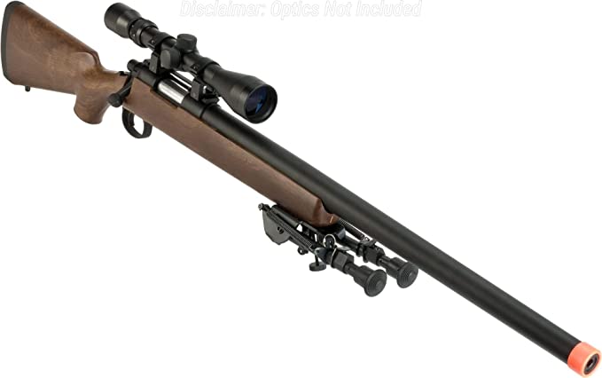 Evike CYMA Standard VSR-10 Airsoft Sniper Rifle (Color: Wood w/Scope Rail)