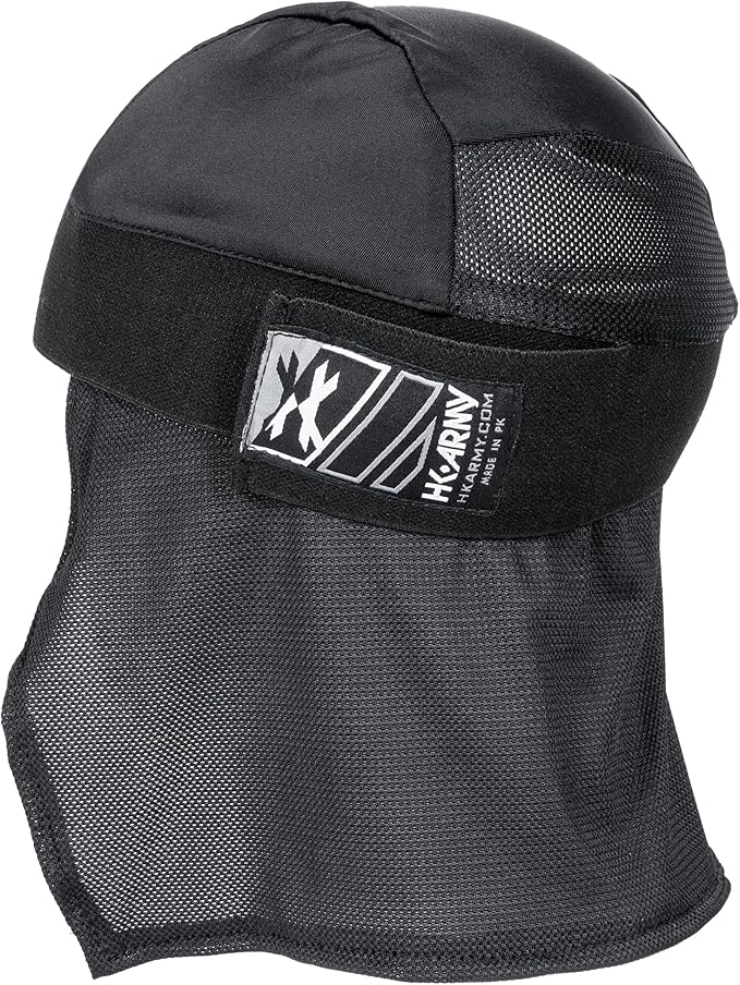 HK Army Skull Wrap Headwrap for Paintball & Airsoft (All Black)