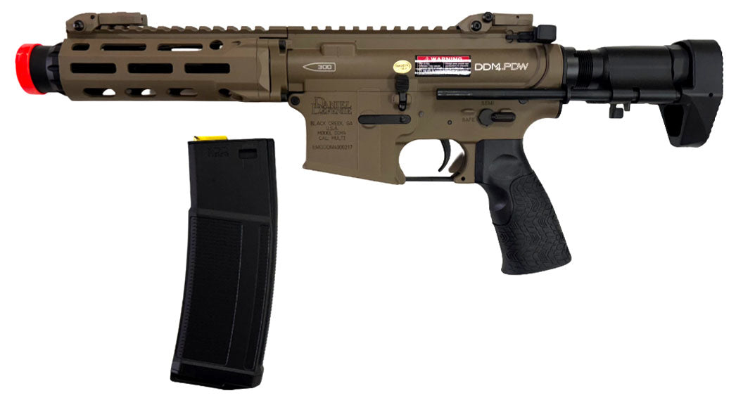 EMG Daniel Defense DDM4 PDW AEG Rifle CYMA Platinum(FDE/ 350 FPS / Gun Only)