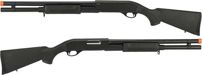 Evike CYMA M870 3-Round Burst Multi-Shot Shell Airsoft Shotgun (FullStock Metal)