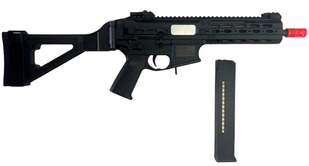 Matrix x Double Eagle UTR45-C Airsoft AEG SMG (Model: 400 FPS / Black)