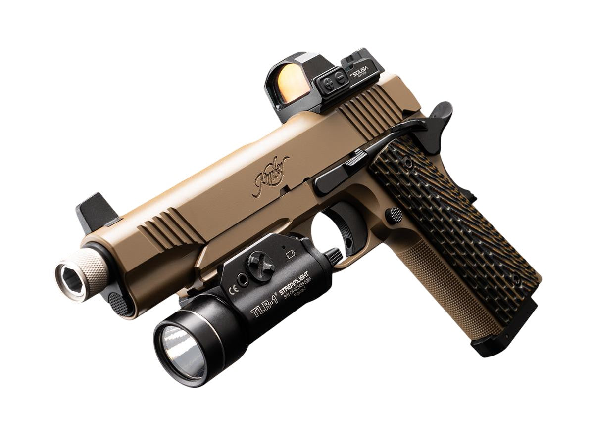 EMG x Kimber Licensed Desert Warrior 1911 CO2 Gas Blowback Airsoft Pistol with G10 Grips