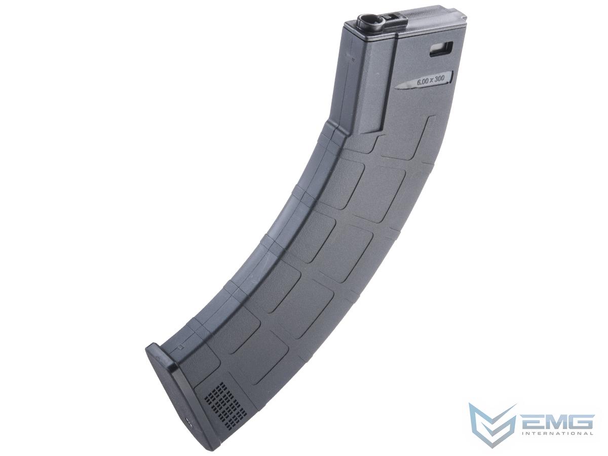 EMG M4-AK300 300rd Mid-Cap Airsoft Magazine for M-4 AEG Rifles - Black