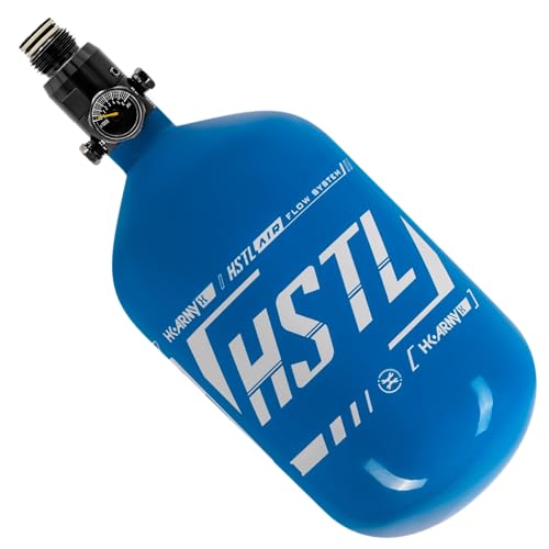 HK Army 68ci 4500psi HPA Paintball Tank - HSTL Carbon Fiber (Blue/White)