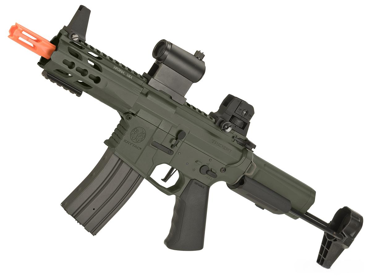 Krytac Full Metal Trident MKII PDW Airsoft AEG Rifle (Color: Foliage Green)