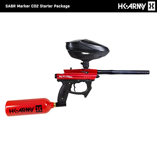 HK Army SABR Paintball Gun CO2 Marker Starter Package (Red)