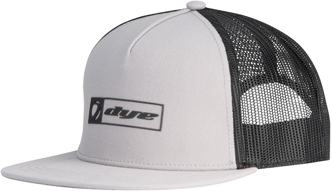 Dye Hat Squared Trucker Snap Back (Grey/Black)