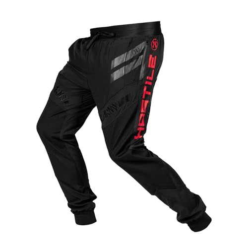 HK Army TRK AIR Jogger Paintball Pants - Red Paintball Clothing for Men (Large)