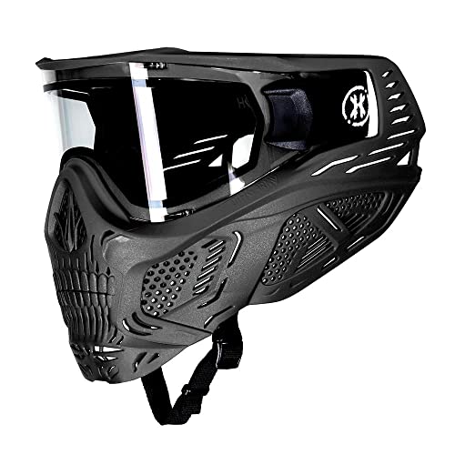 HK Army HSTL Skull Paintball Goggle/Airsoft Mask (Machine Silver, Chrome)