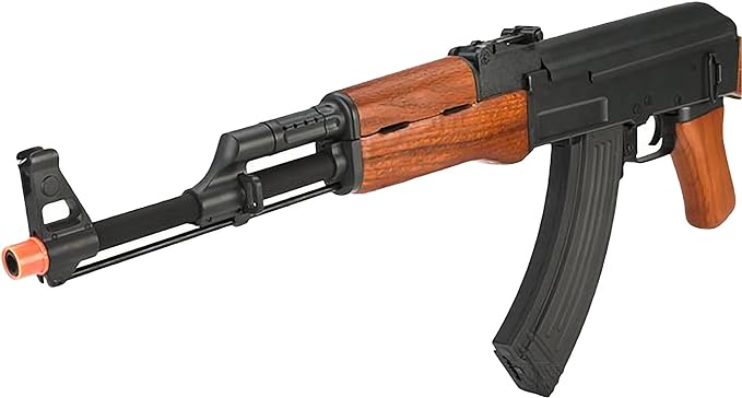 CYMA Full Size AK 47 Full Auto AEG Airsoft Rifle Metal Real Wood Blowback