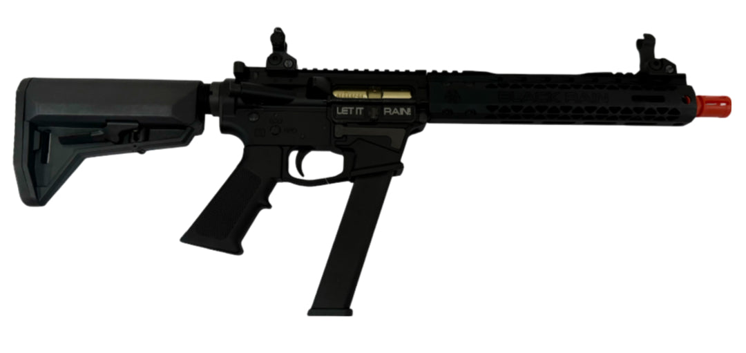 EMG Black Rain Ordnance BRO 9mm Gas BB Airsoft Rifle(Carbine/Black/Gun Only)