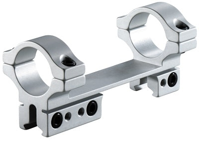 BKL 261 4" Long Unitized Dovetail Scope Mount - 0.074" High - for 1" Scope Tubes - Fits 3/8" or 11mm Dovetails - Silver
