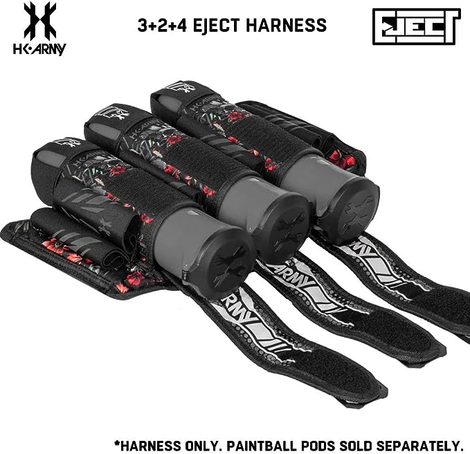 HK Army 3+2 Eject Paintball Harness Pod Pack - Tropical Skull