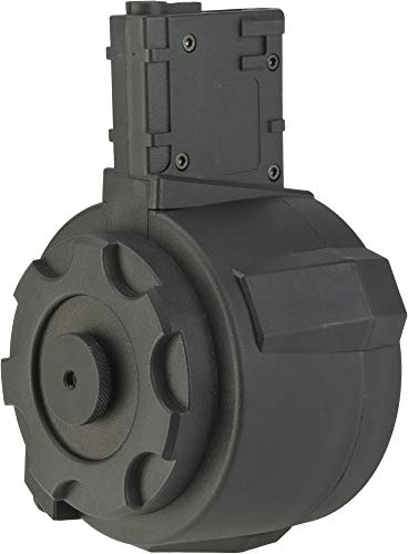 Evike Angel Custom Firestorm 1500rd Airsoft AEG Drum Flashmag (Black / M4)