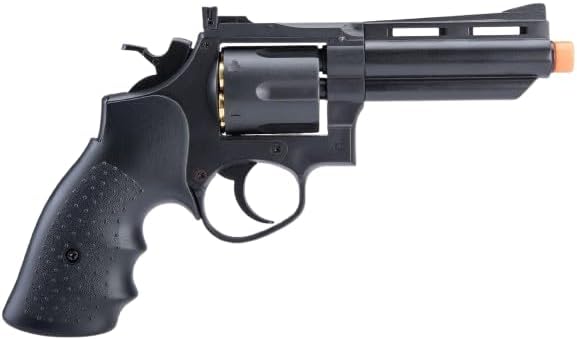 Valken Infinity 357 Airsoft Revolver Pistol w/ 6 Cartridges - Green Gas Gun in Black